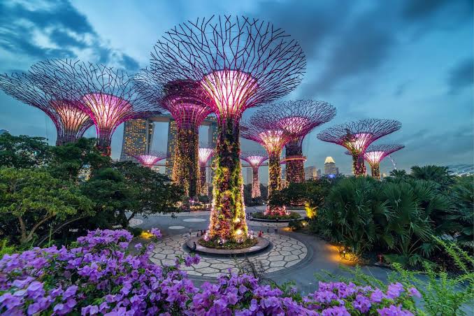 Gardens by the Bay and Marina Bay Sands